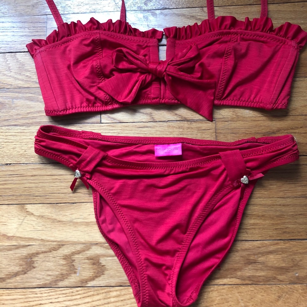 Betsey Johnson red bikini set